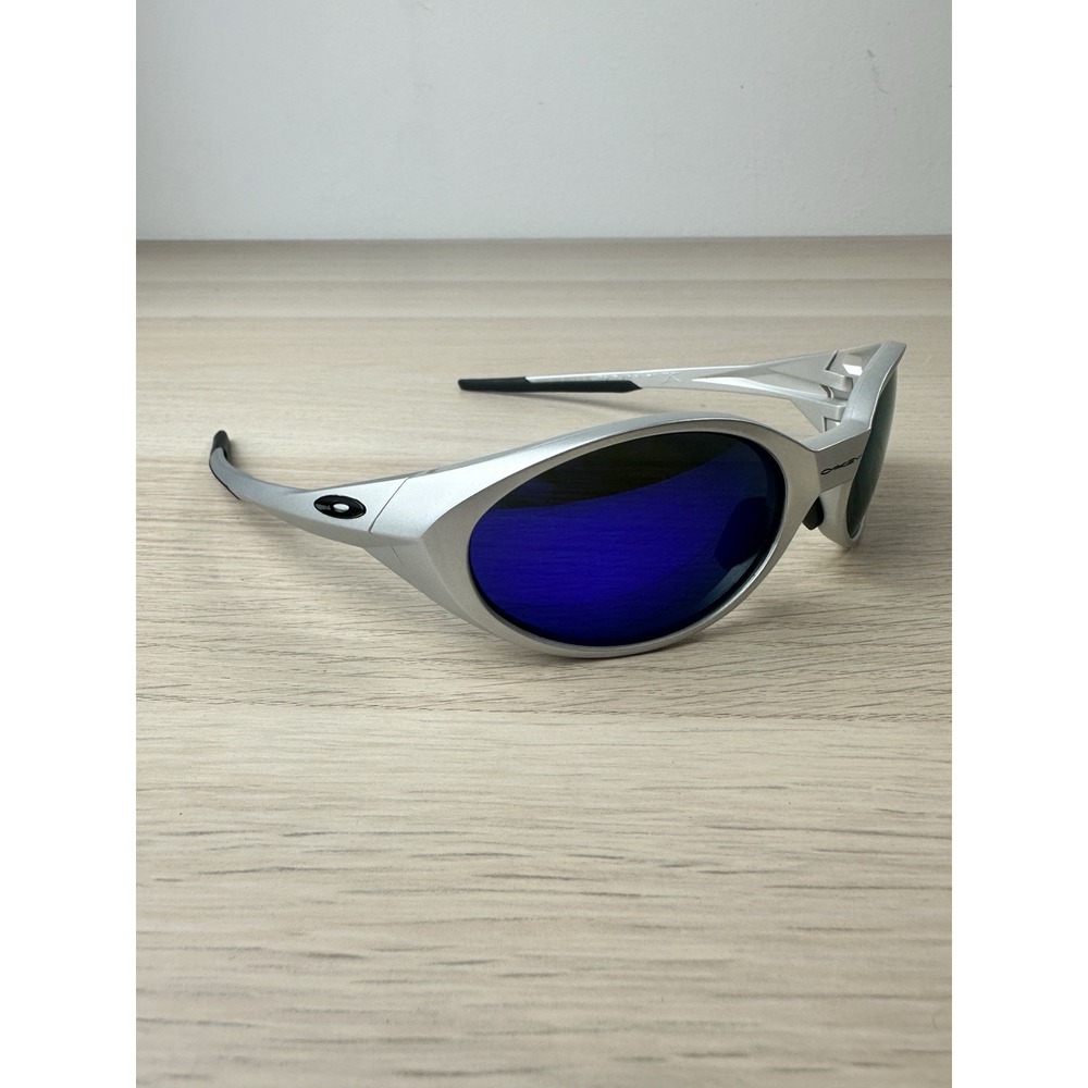 Oakley OO9438 Eye Jacket Matte Silver Frame/Blue Prizm Polarized Lenses